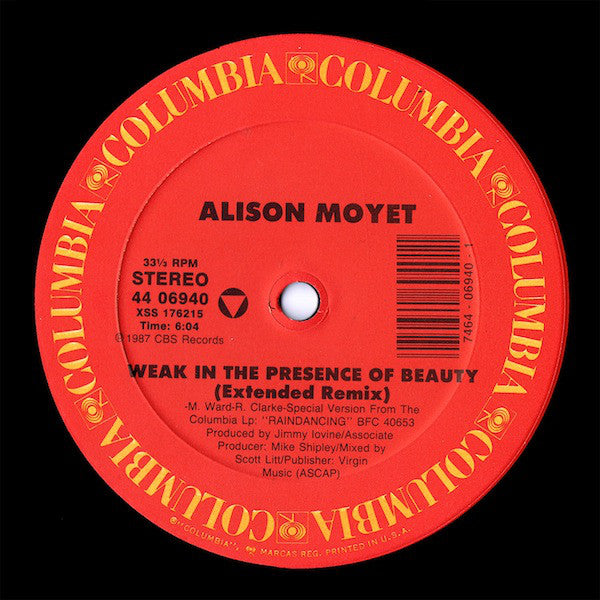 Alison Moyet - Weak In The Presence Of Beauty (12") - USED