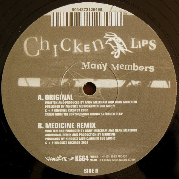 Chicken Lips - Many Members (12") - USED