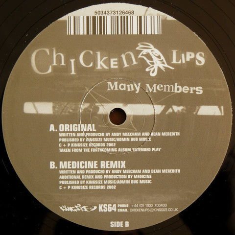 Chicken Lips - Many Members (12") - USED