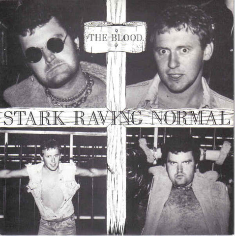 The Blood (2) - Stark Raving Normal (7", Ltd, RE, Red) - NEW