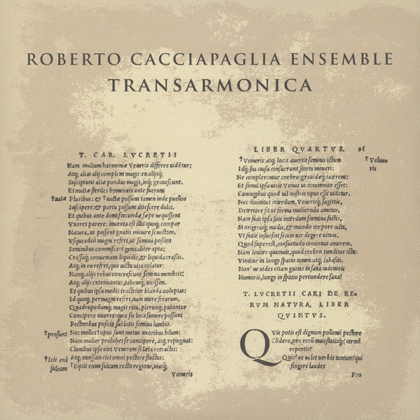 Roberto Cacciapaglia Ensemble - Transarmonica (LP, Album) - NEW