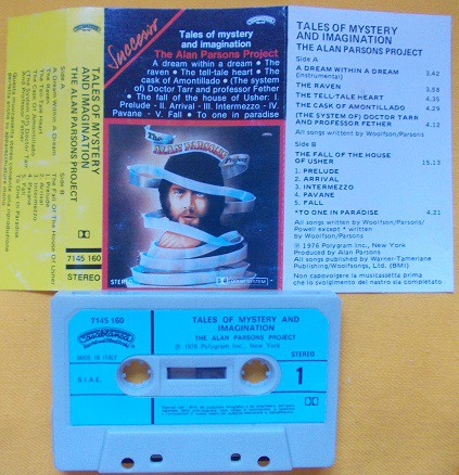 The Alan Parsons Project - Tales Of Mystery And Imagination (Cass, Album, RE) - NEW