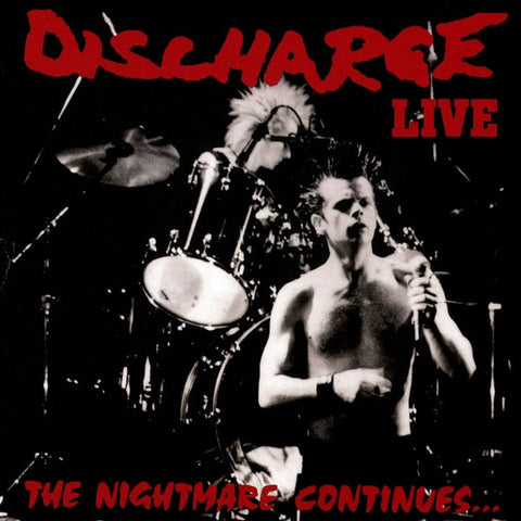 Discharge - The Nightmare Continues... Live (LP, Album, Ltd, RE, Cle) - NEW