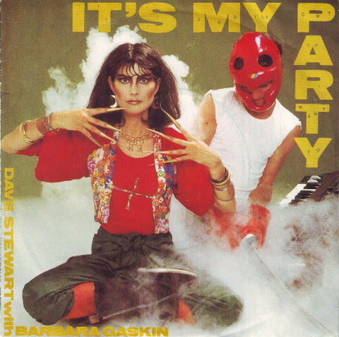 Dave Stewart With Barbara Gaskin* - It's My Party (7", Single, Pic) - USED
