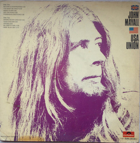 John Mayall - U.S.A. Union (LP, Album) - USED