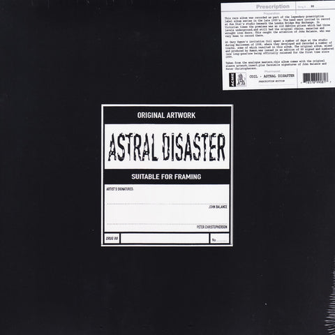 Coil - Astral Disaster (LP, Album, RE) - NEW