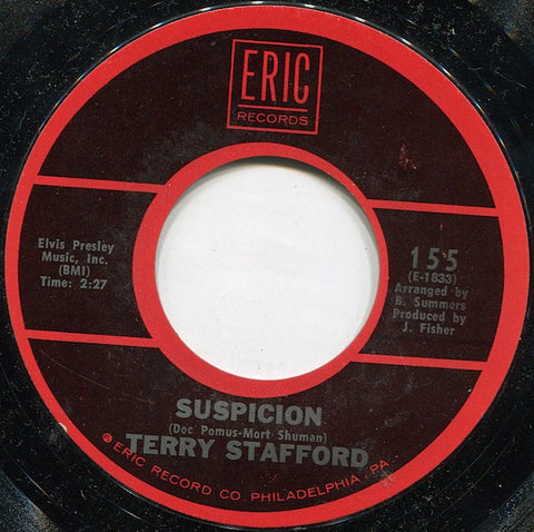 Terry Stafford - Suspicion  (7", Single) - USED