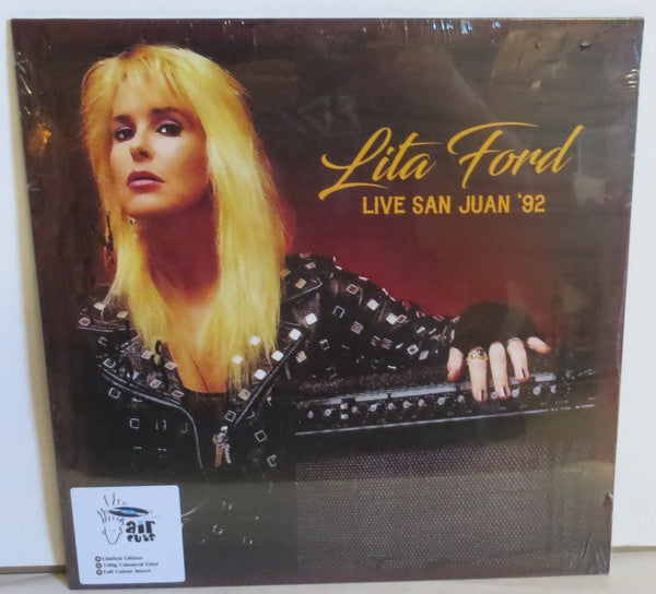 Lita Ford - Live San Juan '92 (LP, Album, Unofficial, Yel) - USED