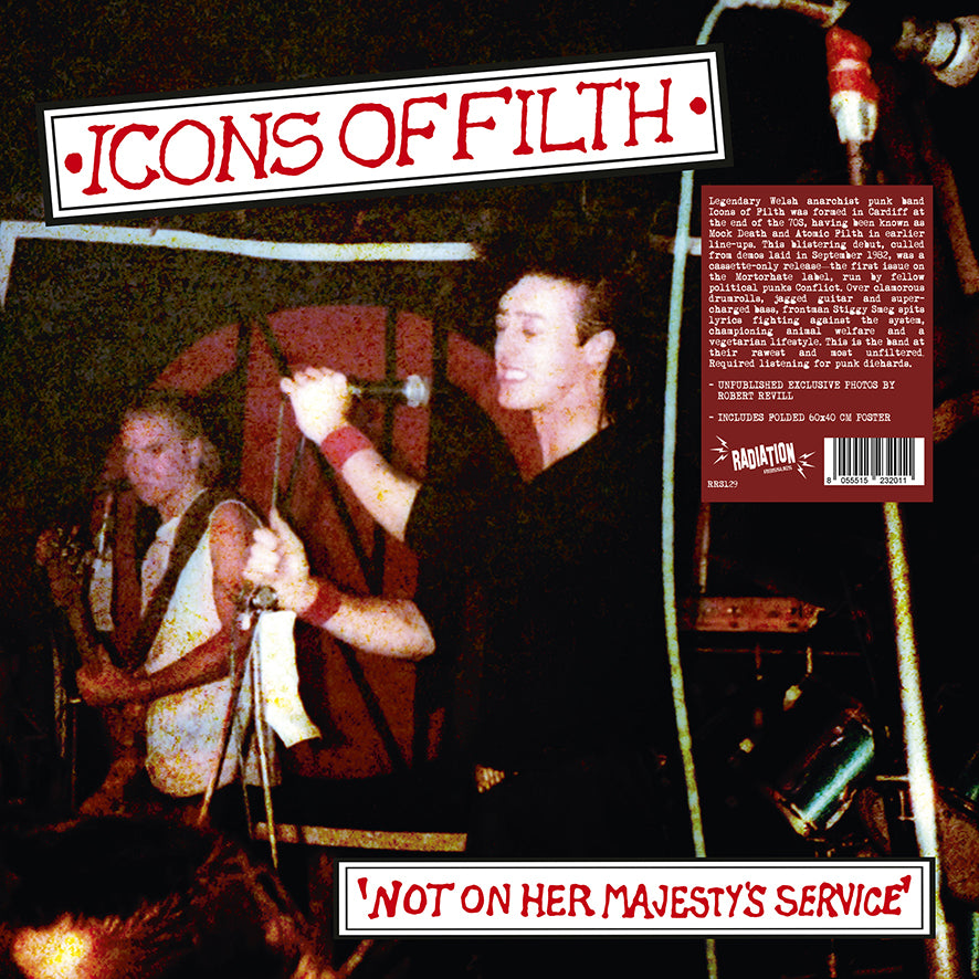 ICONS OF FILTH - Not On Her Majesty's Service (LP, reissue, + POSTER, BLACK VINYL) - NEW