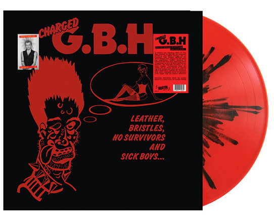 G.B.H. - Leather, Bristles, No Survivors And Sick Boys... (LP, album, SPLATTER, RE) - NEW