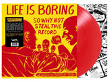 Various – Life Is Boring So Why Not Steal This Record (LP, ALBUM, RED) - NEW