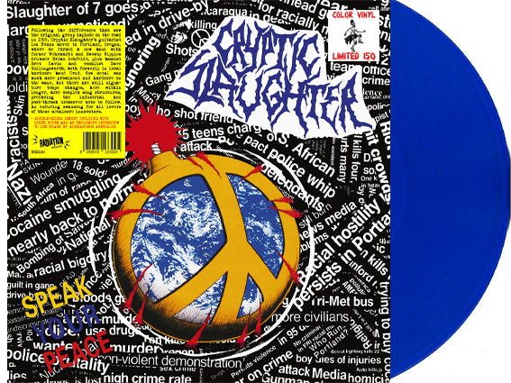 Cryptic Slaughter – Speak Your Peace (LP, Album, BLUE, RE, ltd) - NEW