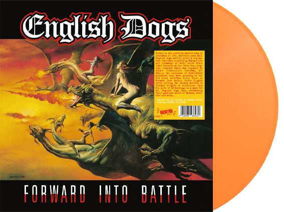 ENGLISH DOGS - FORWARD INTO BATTLE (LP, album, ORANGE, RE) - NEW