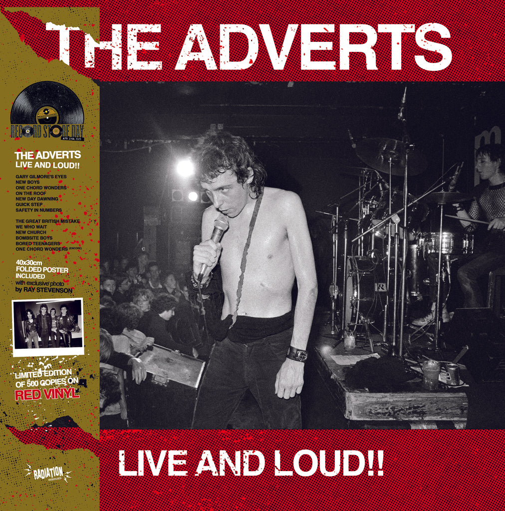 ADVERTS - LIVE & LOUD!! (LP, ALBUM, RED, LTD, OBI, RSD2023, RE) - NEW