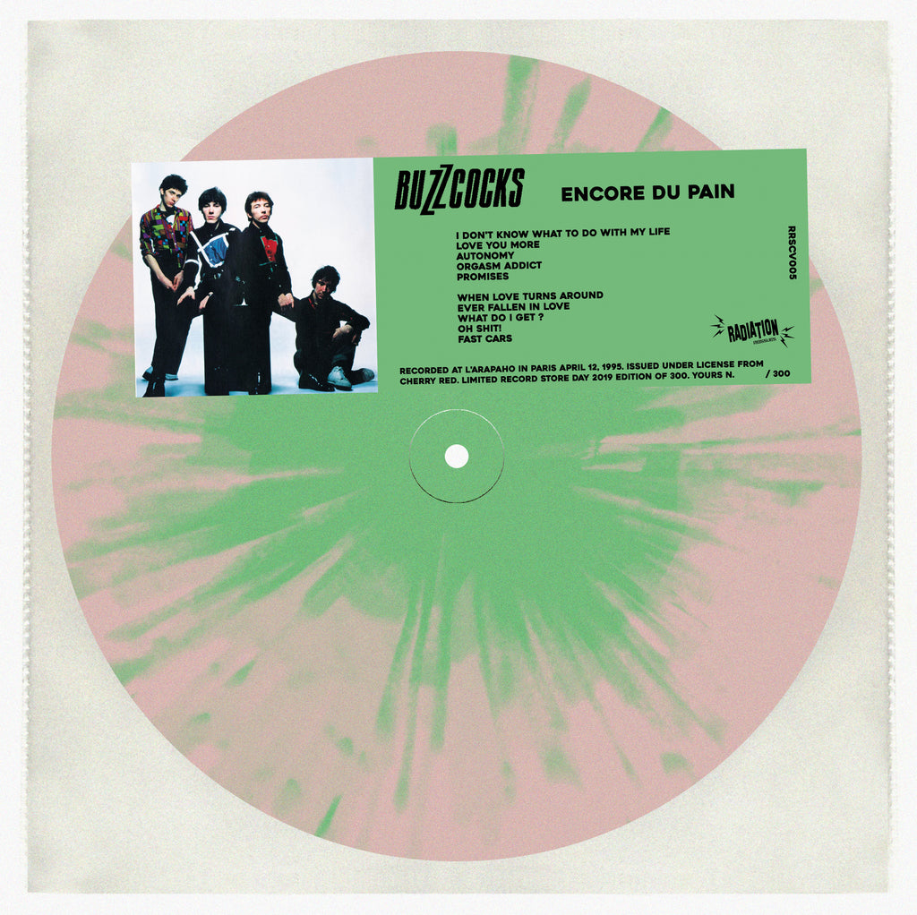 Buzzcocks ‎– Encore Du Pain: Live Paris 1995 (LP, splatter vinyl, LIMITED, RSD 2019, numbered) - NEW