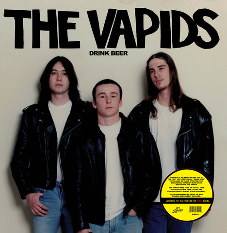 The Vapids - Drink Beer (LP, Album, RE, RED VINYL) - NEW