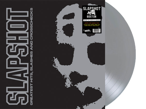 Slapshot – Greatest Hits, Slashes And Crosschecks (LP, Album, GREY MARBLE, RE, ltd) - NEW