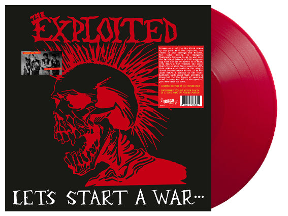 The Exploited ‎– Let's Start A War... ...Said Maggie One Day (LP, album, RED, RE) - NEW