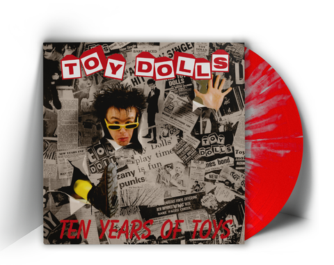 TOY DOLLS - TEN YEARS OF TOYS (LP, Album, RE, SPLATTER VINYL 150 ONLY) - NEW