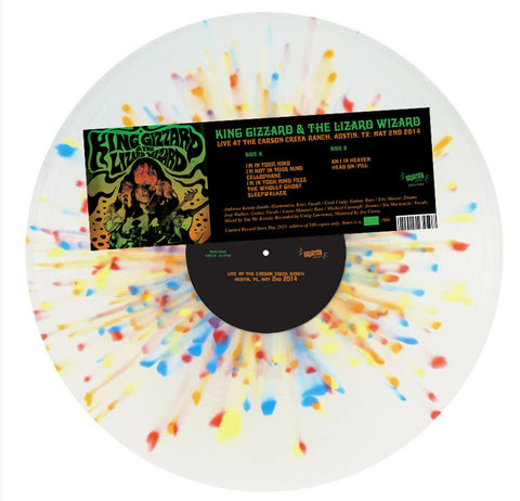 KING GIZZARD AND THE LIZARD WIZARD - LIVE AT THE CARSON CREEK RANCH, AUSTIN, TX. MAY 2ND 2014 (LP, ALBUM, SPLATTER, LTD, RSD2023, RE) - NEW
